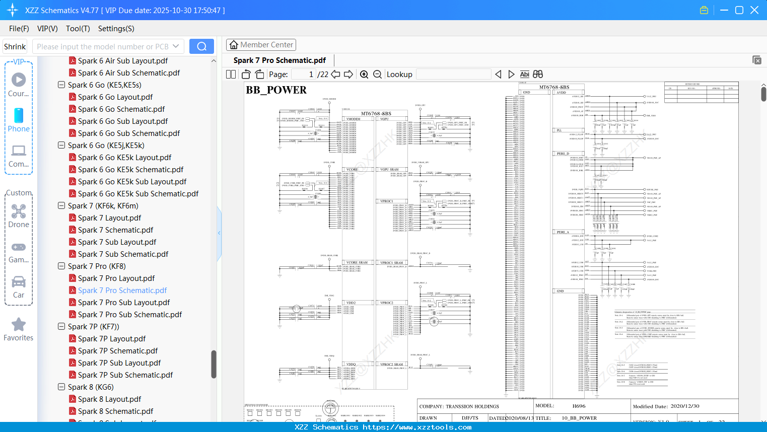 Tecno Spark 7 Pro Schematic
